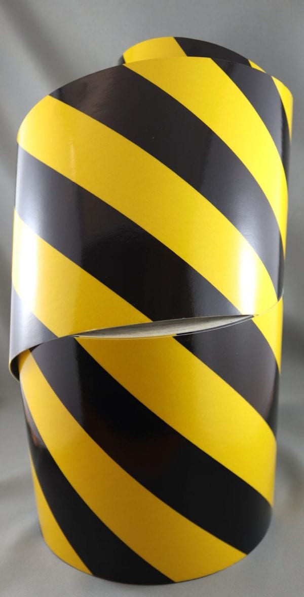 3m yellow/black class 2 3200 series reflective tape left