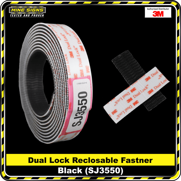 3M Dual Lock Reclosable Fasteners - Black (SJ3550)