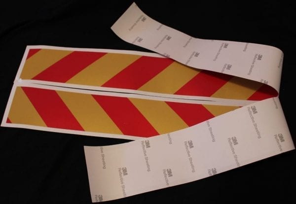 left right kit reflective class 2 tape 3m red yellow