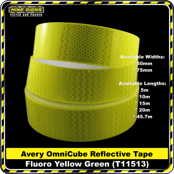 Avery Fluoro Yellow Green (T-11513) OmniCube Class 1 Reflective Tape