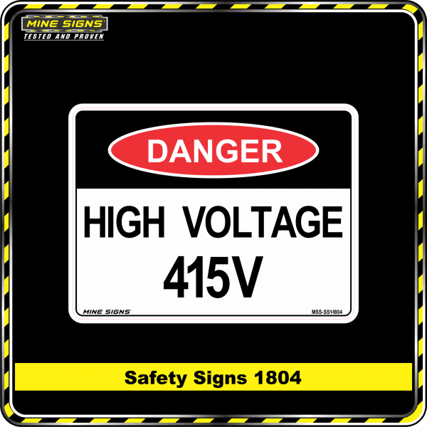 Danger High Voltage 415V