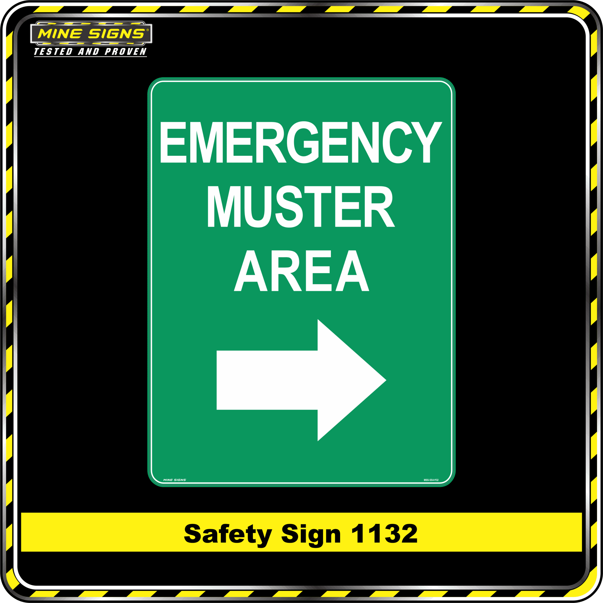 Emergency Muster Area (Arrow Right)