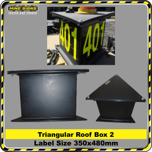 Triangular Roof Top Box (HDPE) - Triangle 2 350x480mm