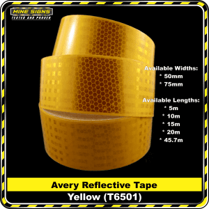Avery Yellow (T6501) Class 1 Reflective Tape