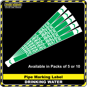 MS - Pipe Markers - Drinking Water