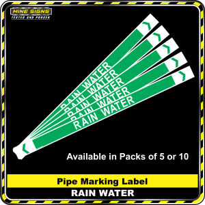 MS - Pipe Markers - Rain Water