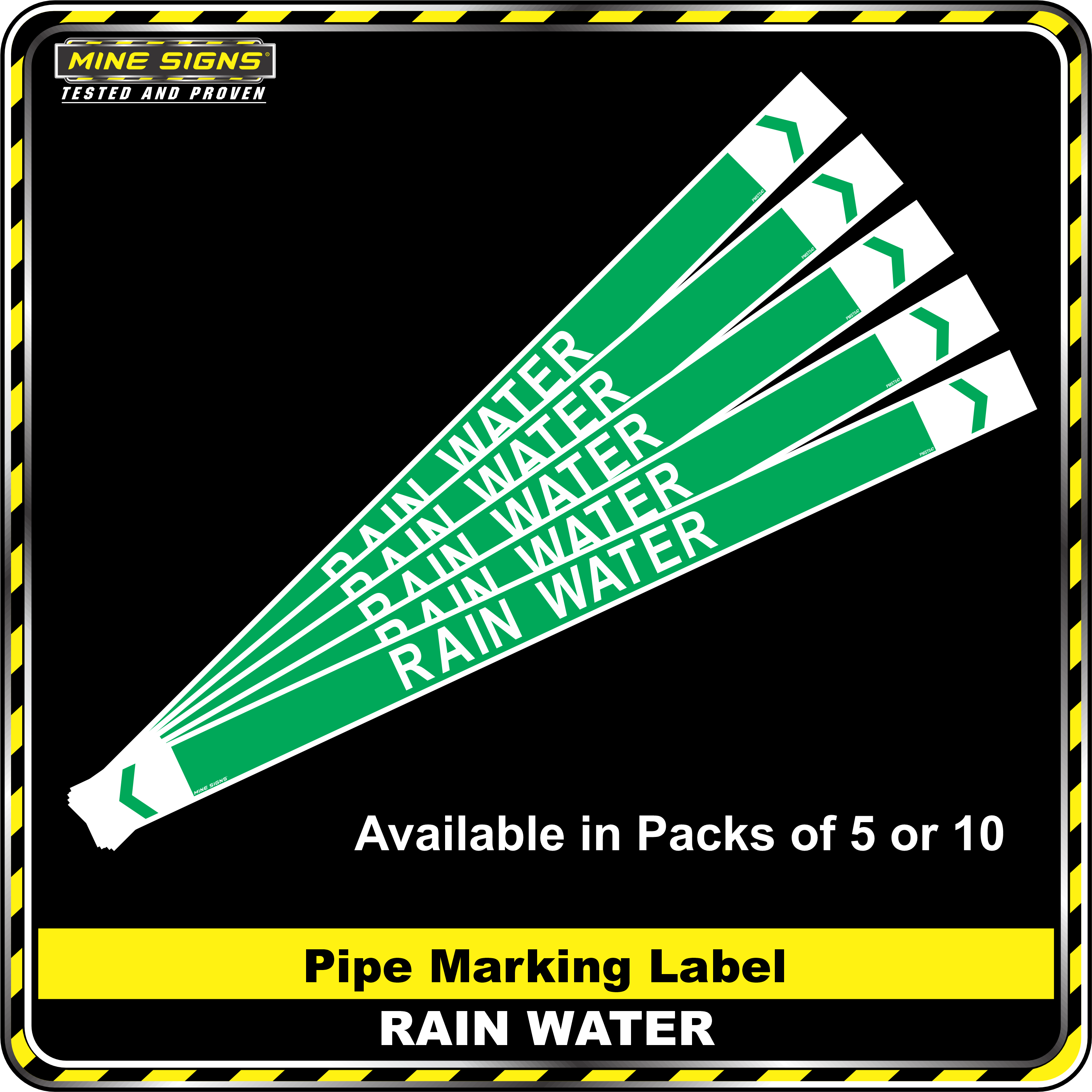 MS - Pipe Markers - Rain Water