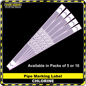 pipe marking label chlorine