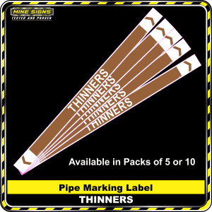 pipe marking label thinners