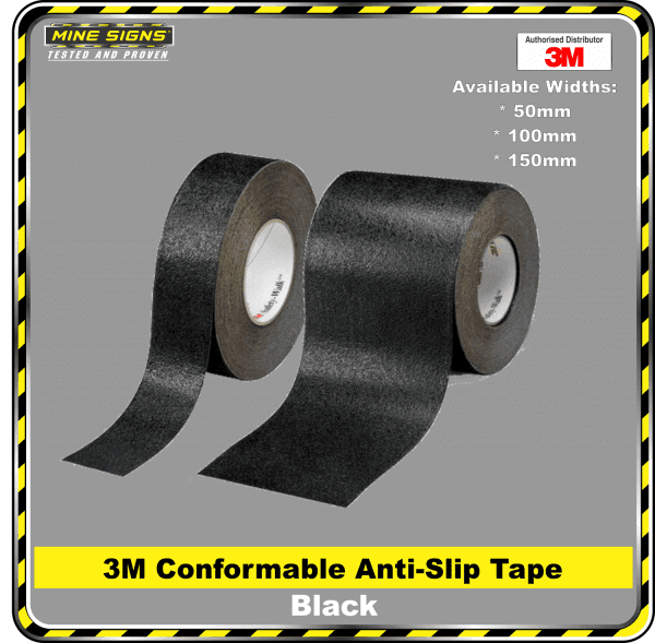 3m conformable black anti slip tape