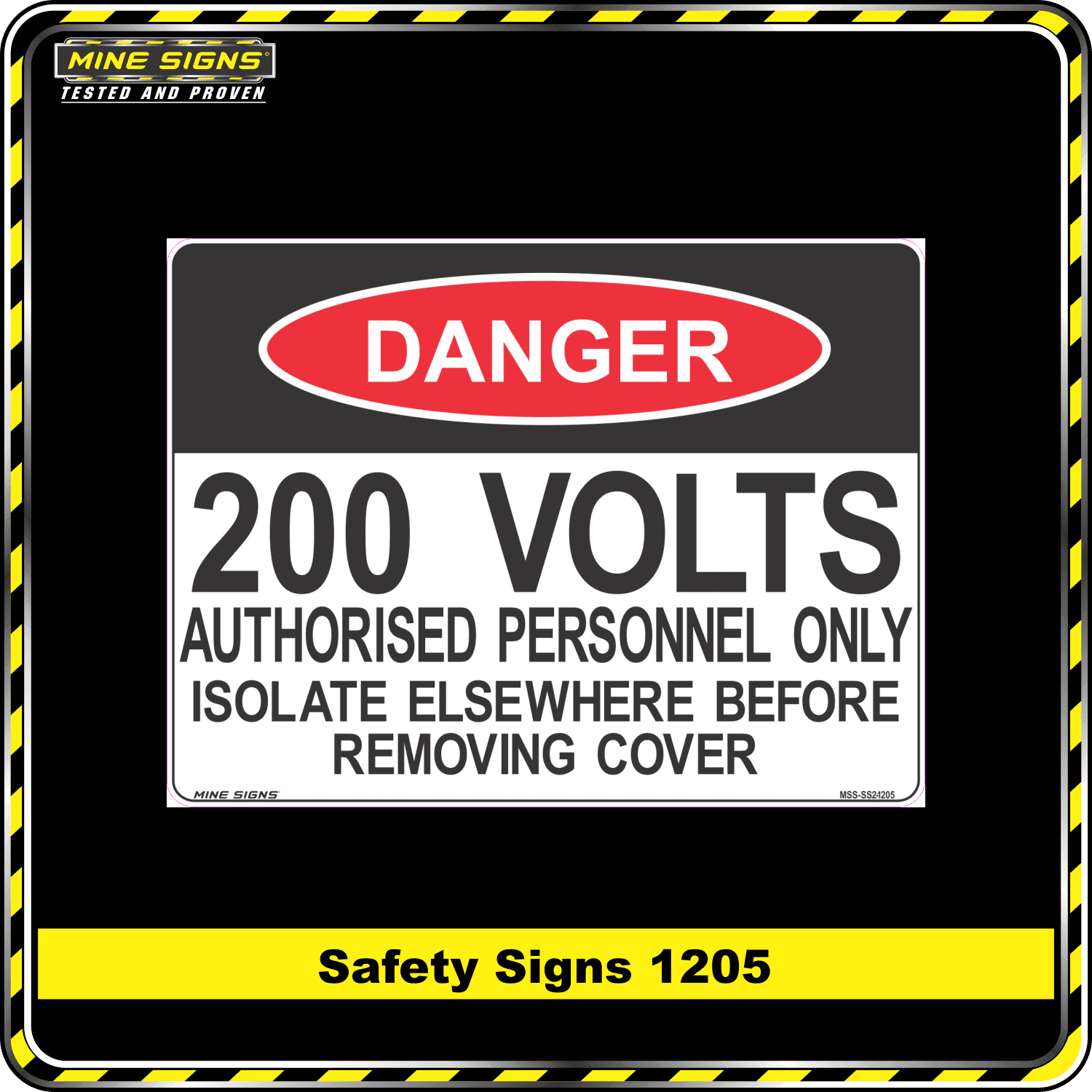 danger 200 volts authorised personnel only isolate elsewhere before removing cover