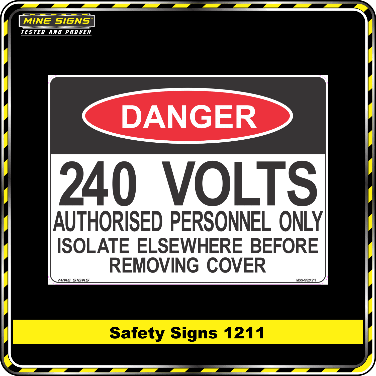 danger 240 volts authorised personnel only isolate elsewhere before removing cover