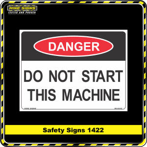 danger do not start this machine