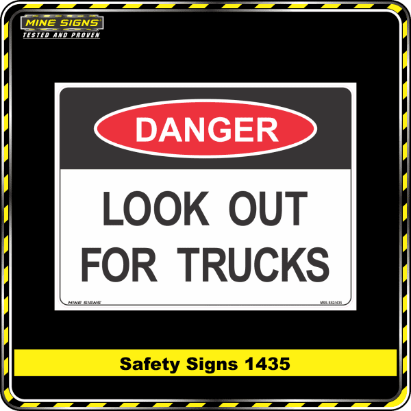 danger look out for trucks