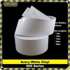 MS - Product Background - Safety Signs - Avery White Vinyl 900 Series