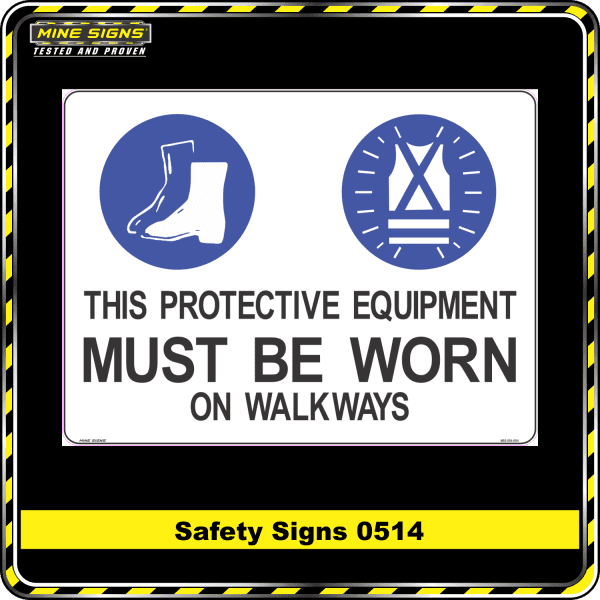 this protective equipment must be worn on walkways