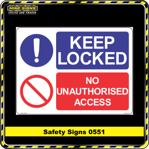 keep locked no authorised access