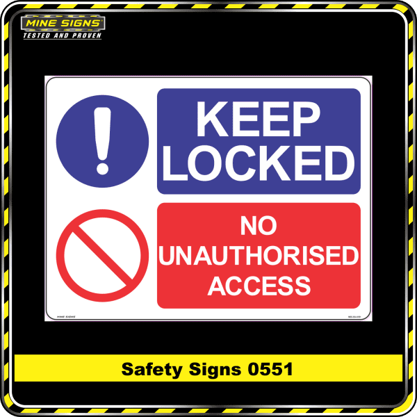 keep locked no authorised access