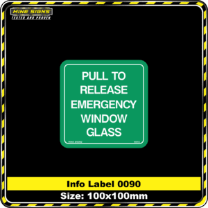 Pull To Release Emergency Window Glass