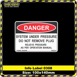 System Under Pressure Do Not Remove Plug Relieve Pressure As Per Operation Manual