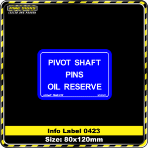 Pivot Shaft Pins Oil Reserve