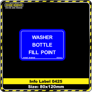 Washer Bottle Fill Point