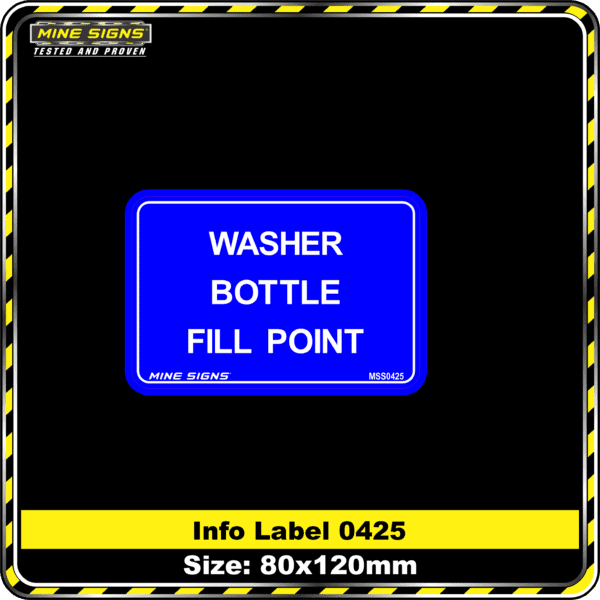 Washer Bottle Fill Point