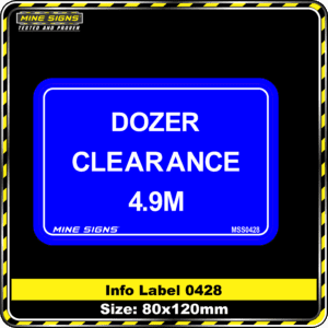 Dozer Clearance 4.9m