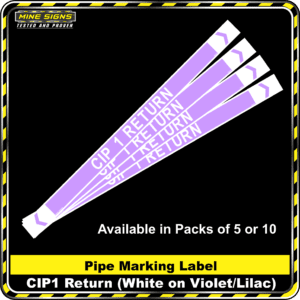 MS - Pipe Markers - CIP 1 Return