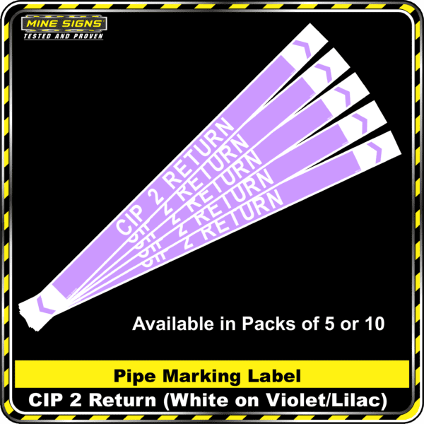 MS - Pipe Markers - CIP 2 Return