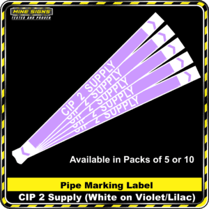 MS - Pipe Markers - CIP 2 Supply