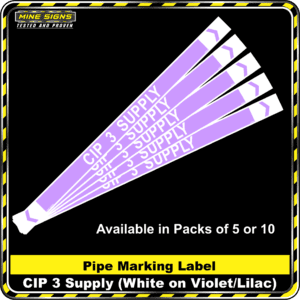 MS - Pipe Markers - CIP 3 Supply