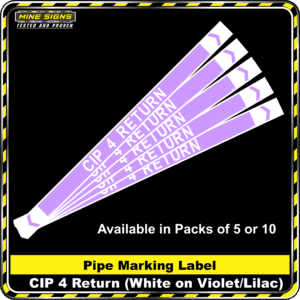 MS - Pipe Markers - CIP 4 Return
