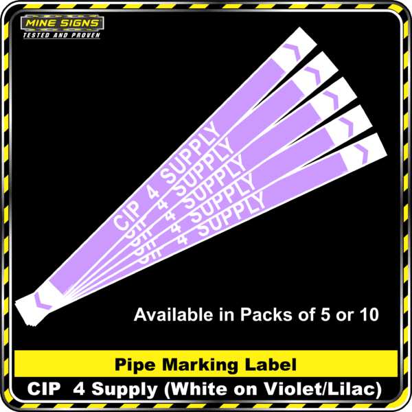 MS - Pipe Markers - CIP 4 Supply