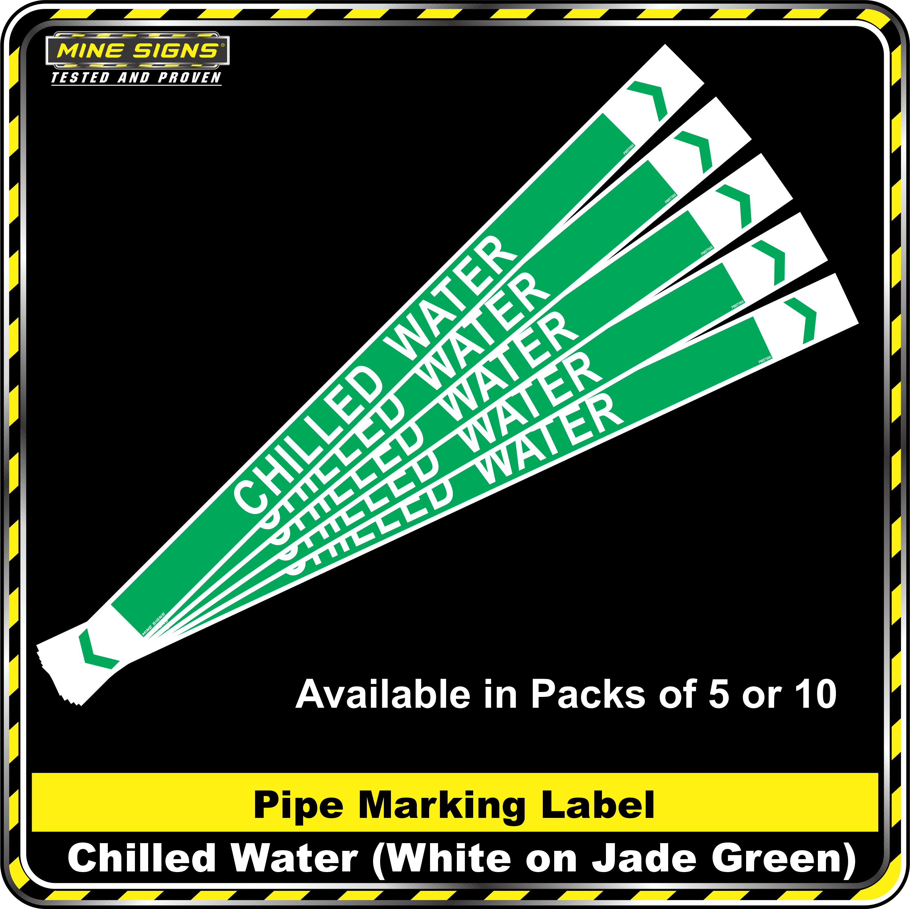 MS - Pipe Markers - Chilled Water