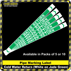 MS - Pipe Markers - Cold Water Return