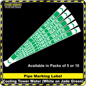 MS - Pipe Markers - Cooling Tower Water