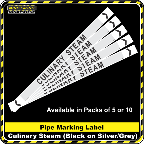 MS - Pipe Markers - Culinary Steam