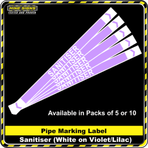 MS - Pipe Markers - Sanitizer