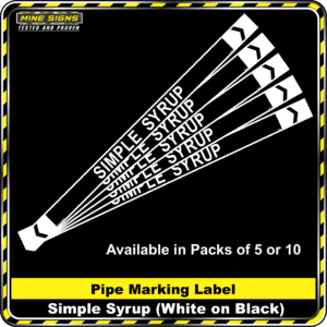 MS - Pipe Markers - Simple Syrup