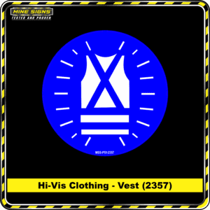 MS - Mandatory Signs - Circles - High Vis - Clothing -Vest 2357