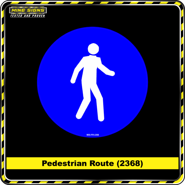 MS - Mandatory Signs - Circles - Pedestrian Route - 2368