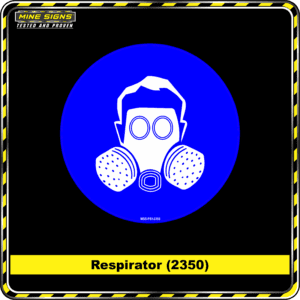 MS - Mandatory Signs - Circles - Respirator - 2350