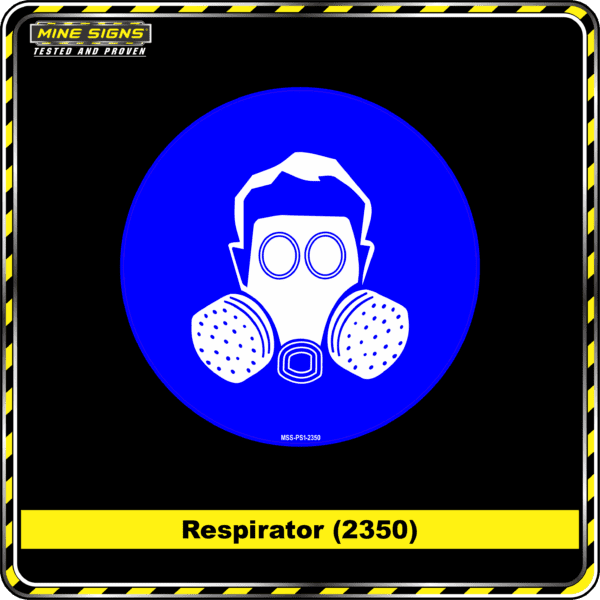 MS - Mandatory Signs - Circles - Respirator - 2350