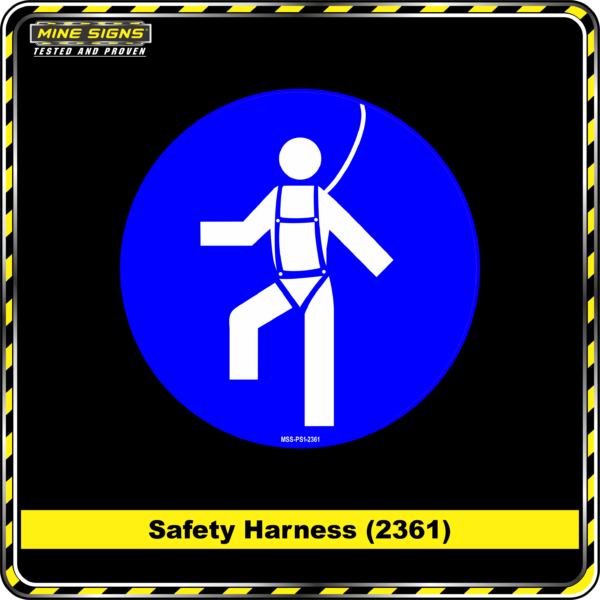 MS - Mandatory Signs - Circles - Safety Harness 2361