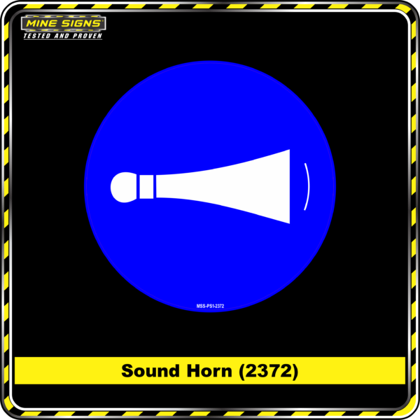 MS - Mandatory Signs - Circles - Sound Horn - 2372