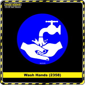MS - Mandatory Signs - Circles - Wash Hands - 2358