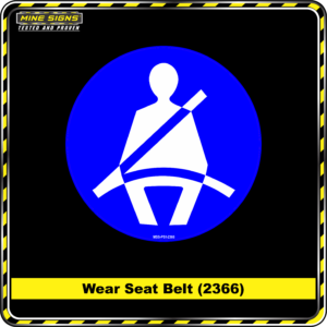 MS - Mandatory Signs - Circles - Wear Seat Belt - 2366