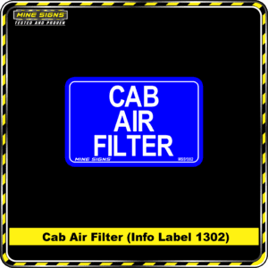 MS - Product Background - Safety Signs - Cab Air Filter 1302