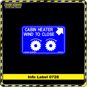 MS - Product Background - Safety Signs - Cabin Heater Wind to Close 0728